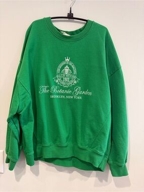The Botanic Garden Brooklyn New York Embroidery Sweatshirt - Palm House 1911 XL